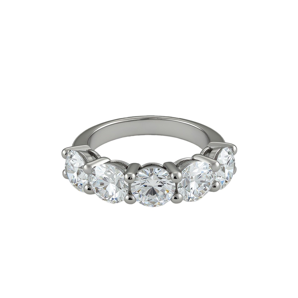 Half Eternity Tennis Ring