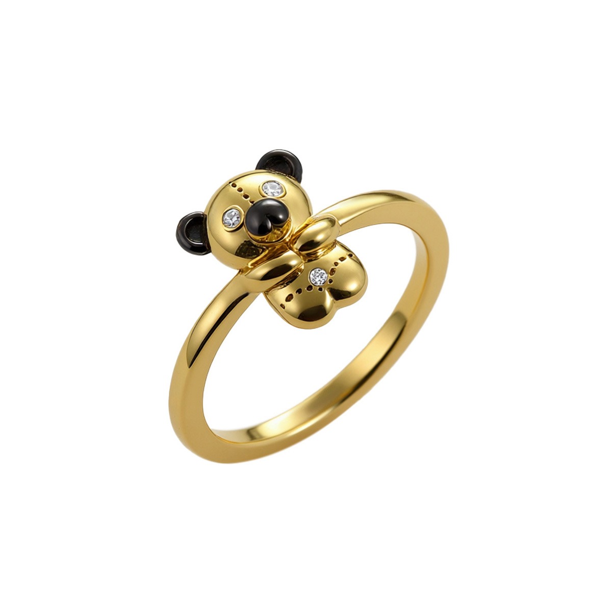 Bear Diamond Ring