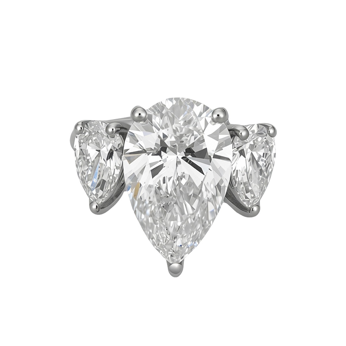 Triple Pear Ring