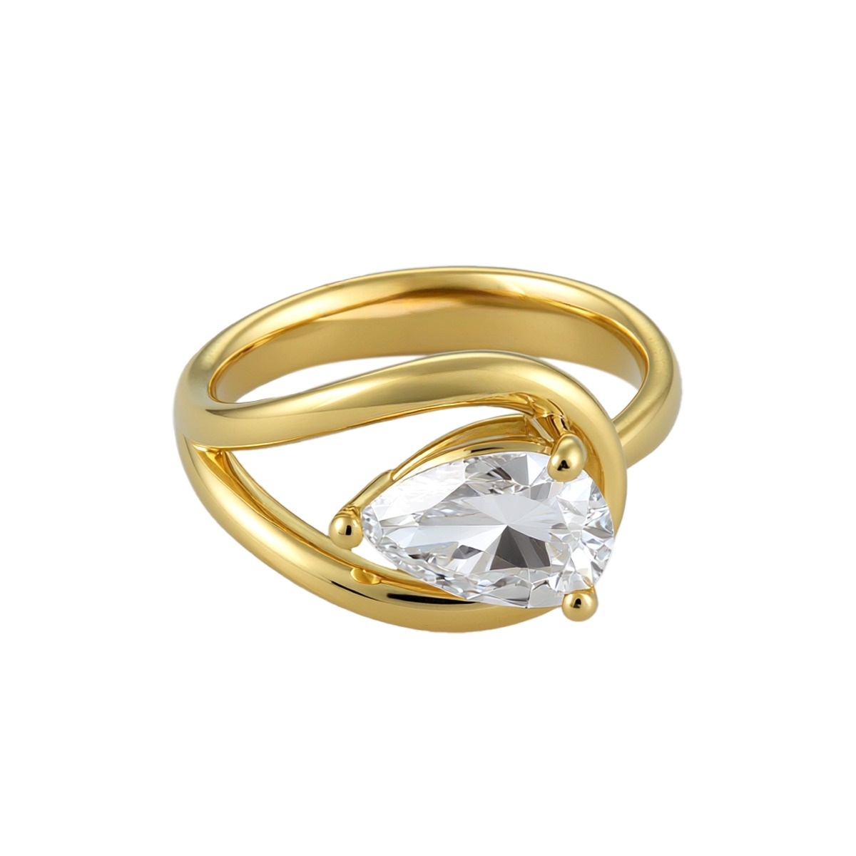 Eternal Teardrop Ring